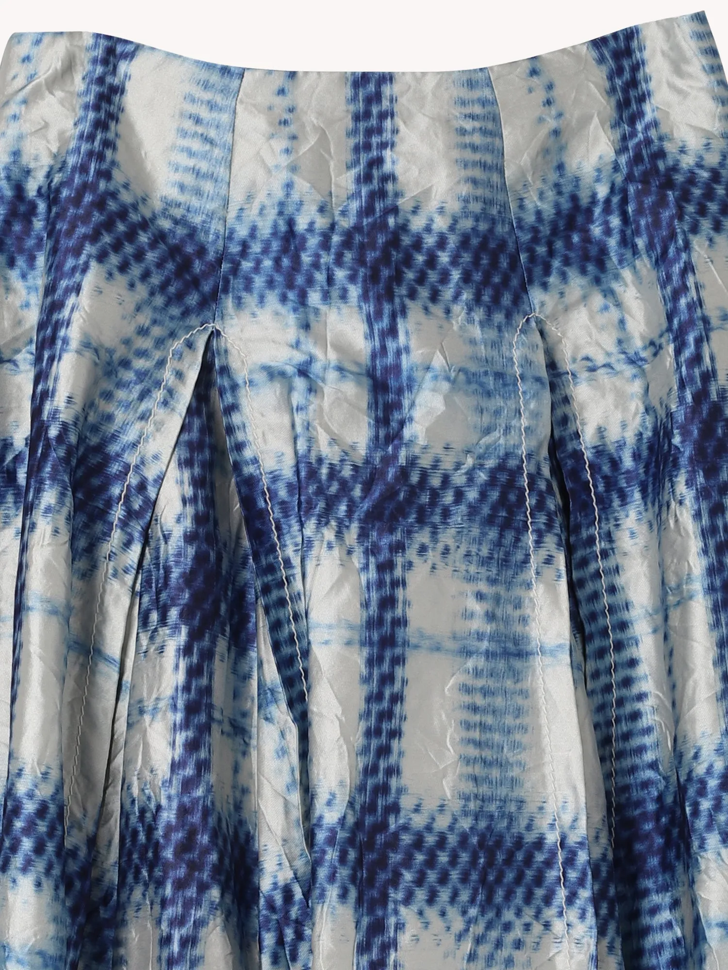 INDIGO PRINTED SKIRT
