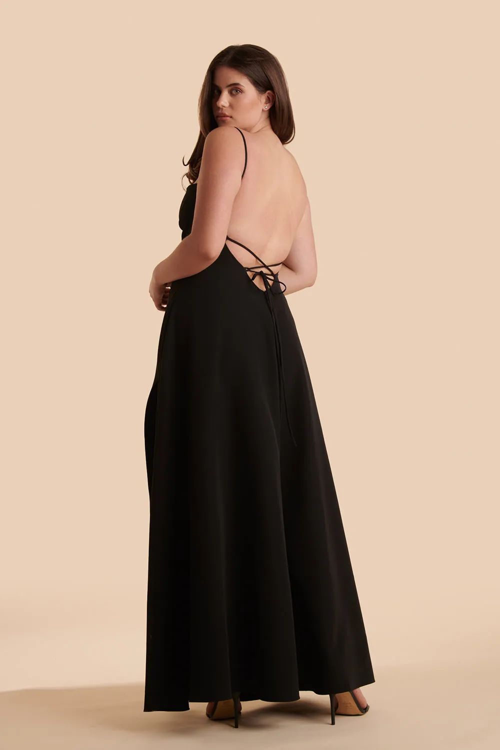 Izabella Rust | A-line Maxi Dress w/ Open Back