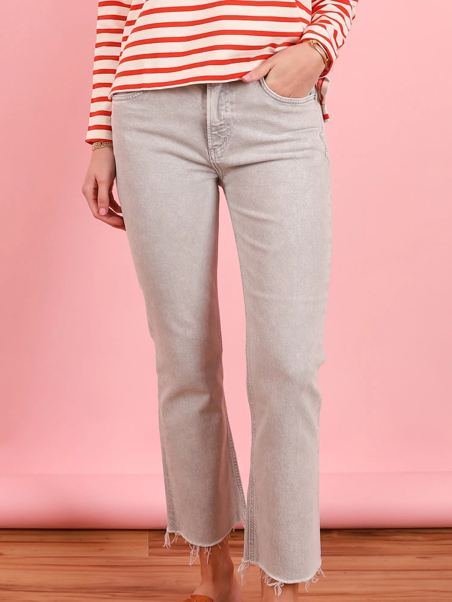 Izola Zip Cropped Jean