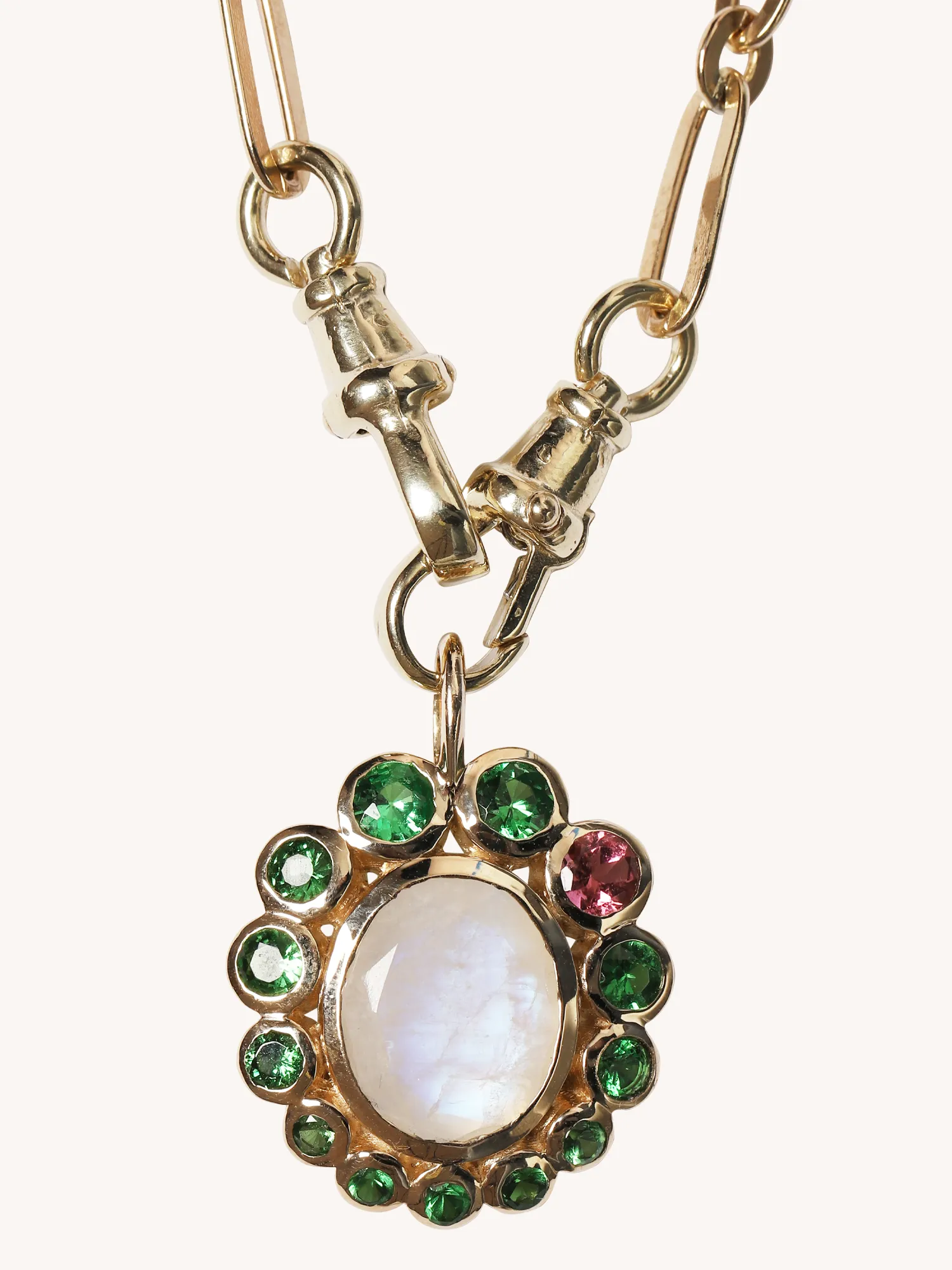 Jasmine Necklace with Tsavorite
