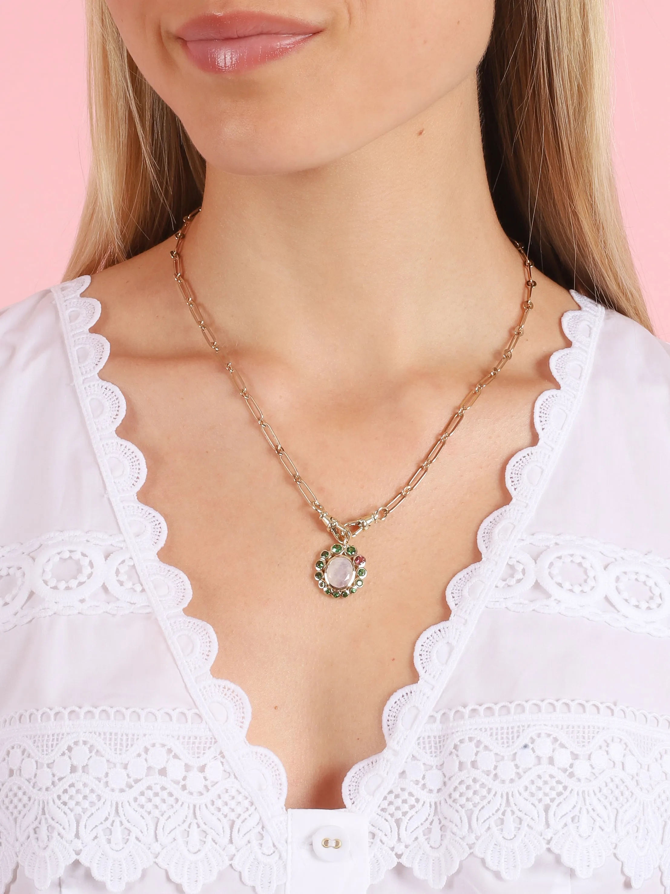 Jasmine Necklace with Tsavorite