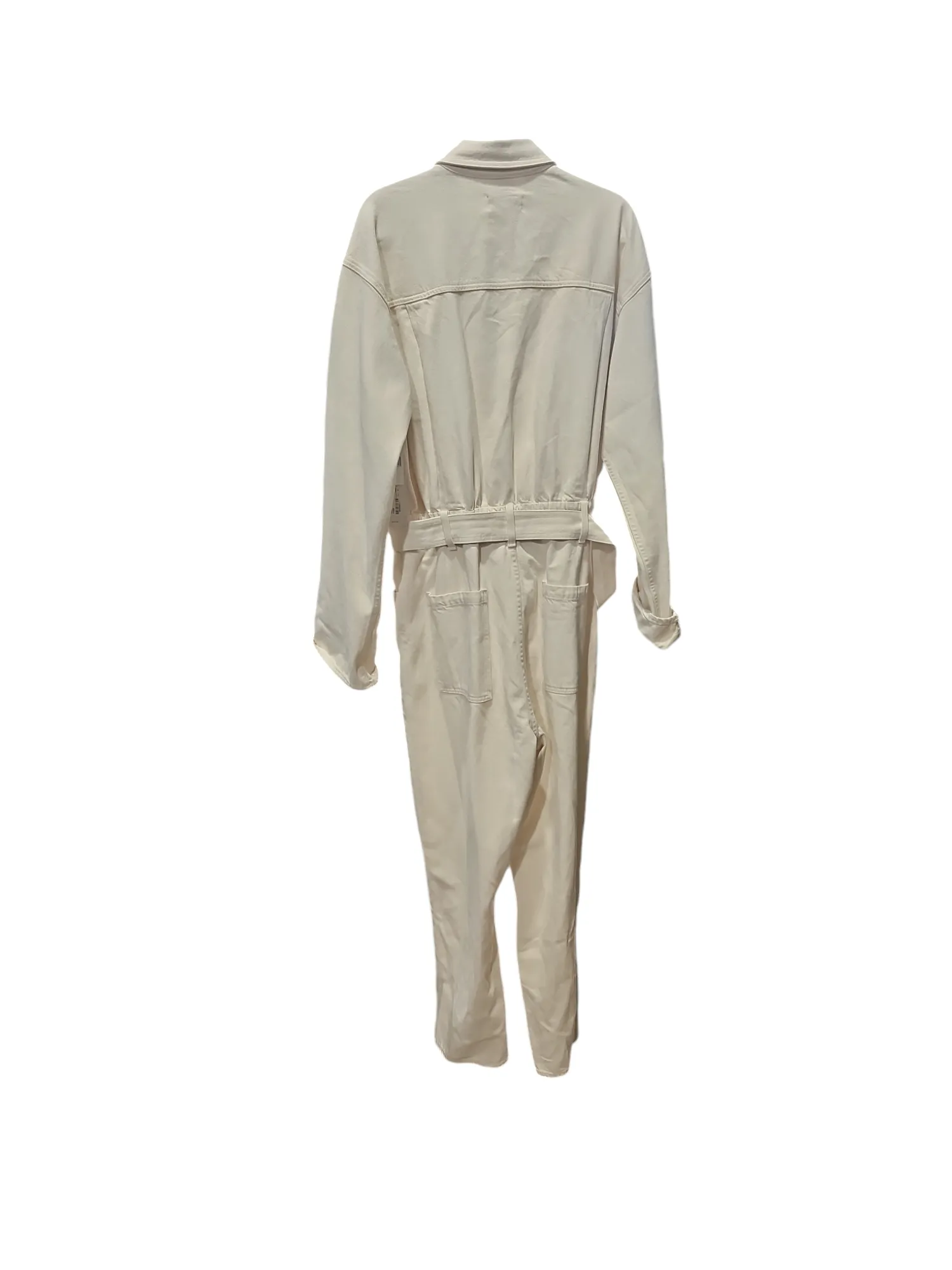 Jumpsuit By Agolde In Ivory, Size: Xl