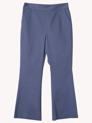Kick Flare Crop Pant in Blue
