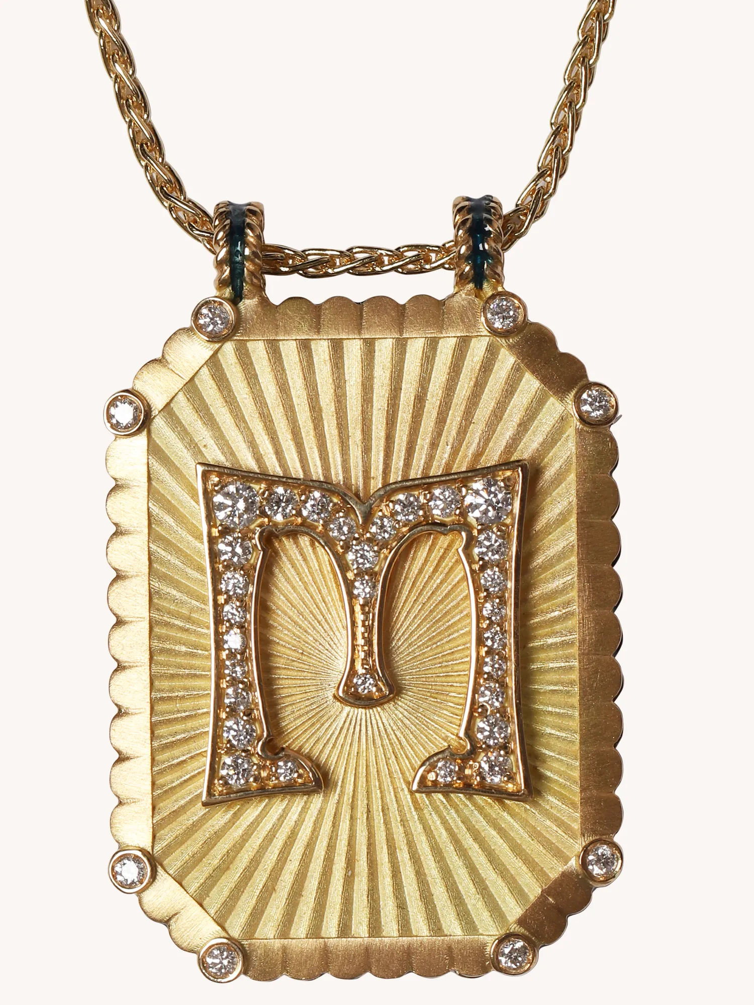 M Scapular Charm Necklace