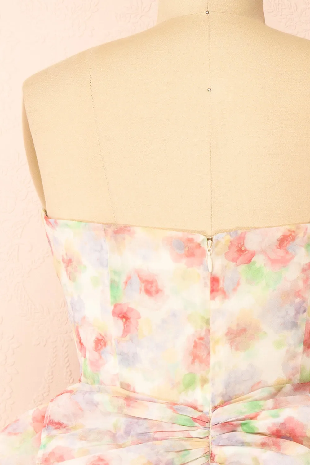 Mastuoka | Strapless Ruffled Short Dress