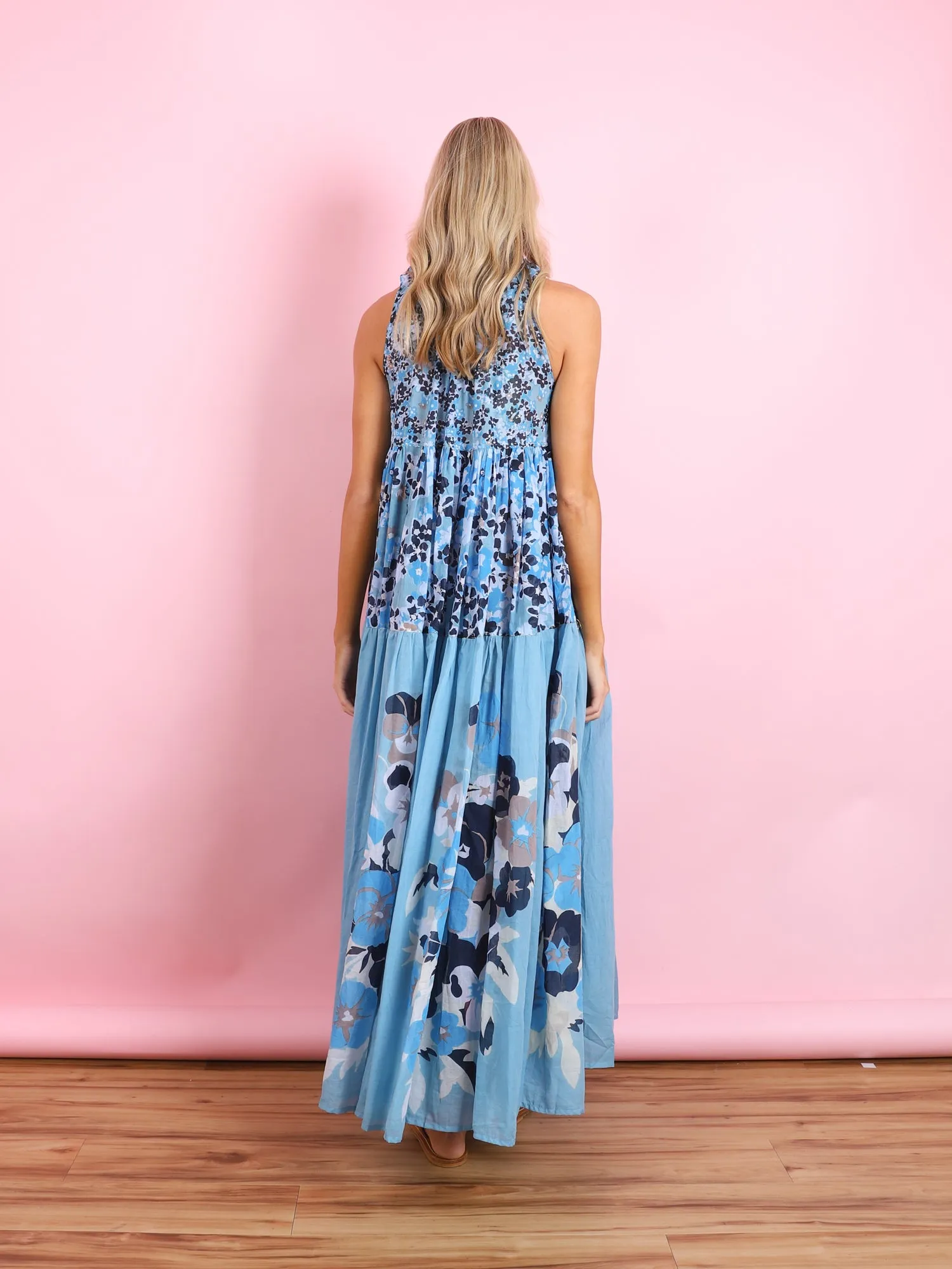 MAXI SLEEVELESS HIPPYDRESS