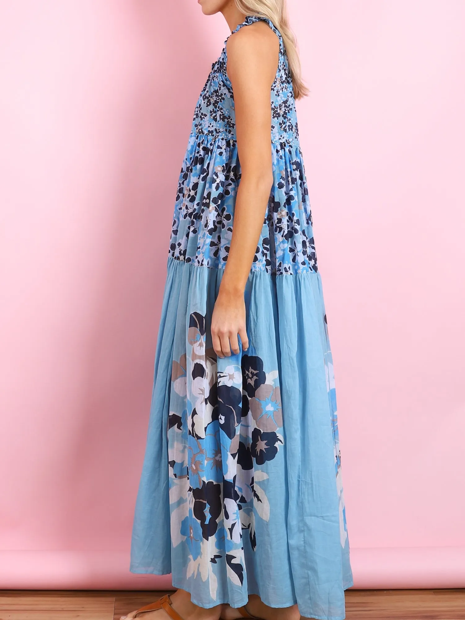 MAXI SLEEVELESS HIPPYDRESS