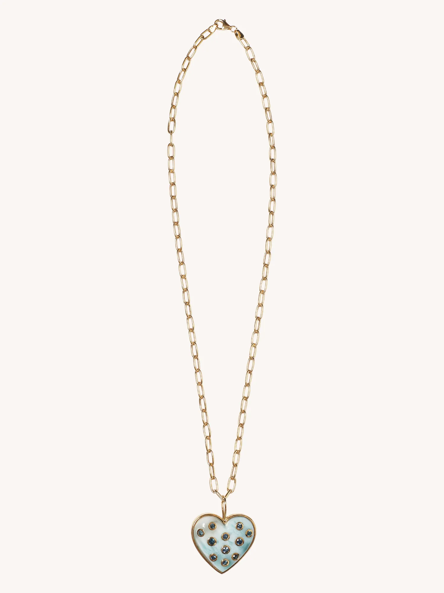 Medium Puff Heart Necklace