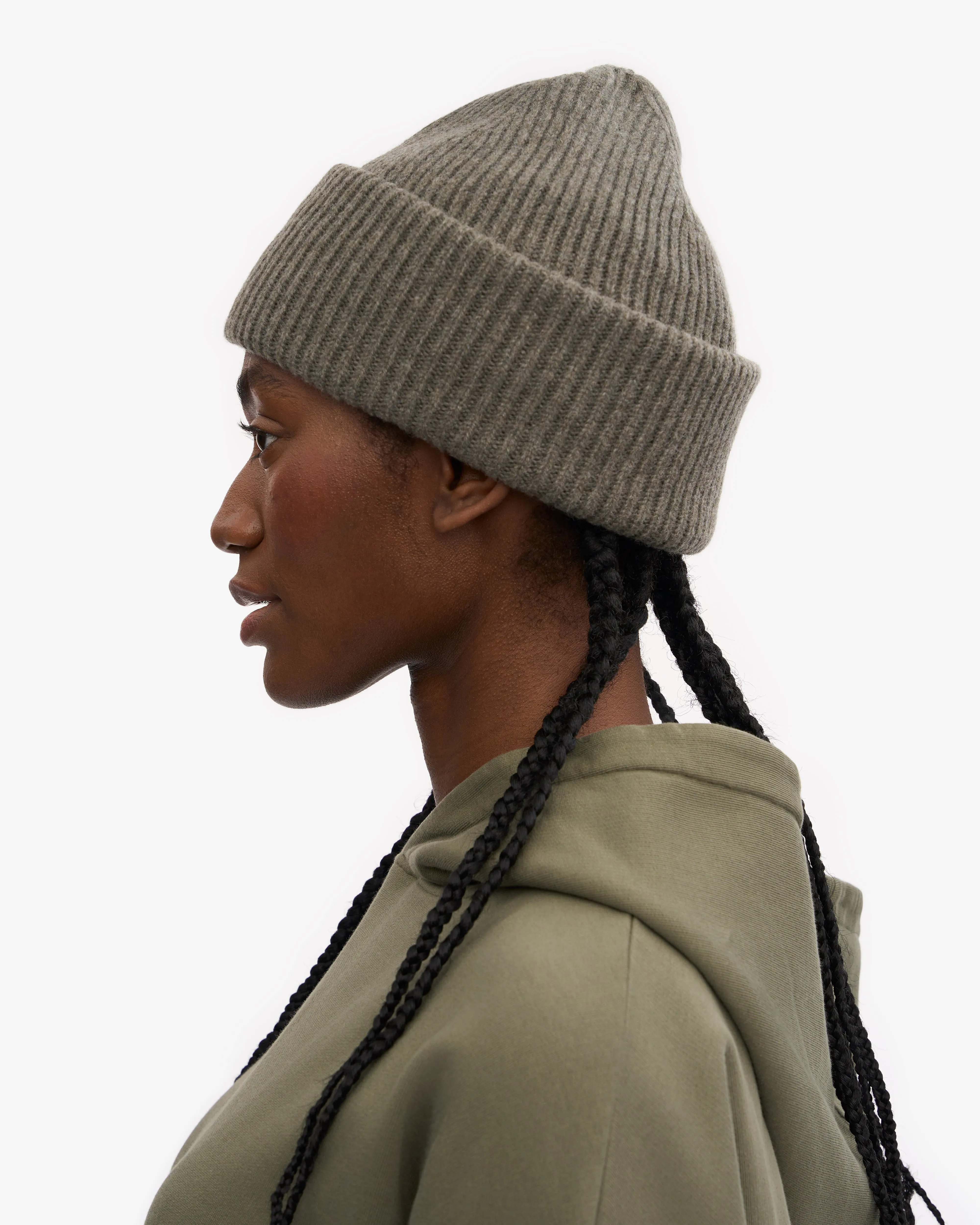 Merino Wool Hat - Dusty Olive