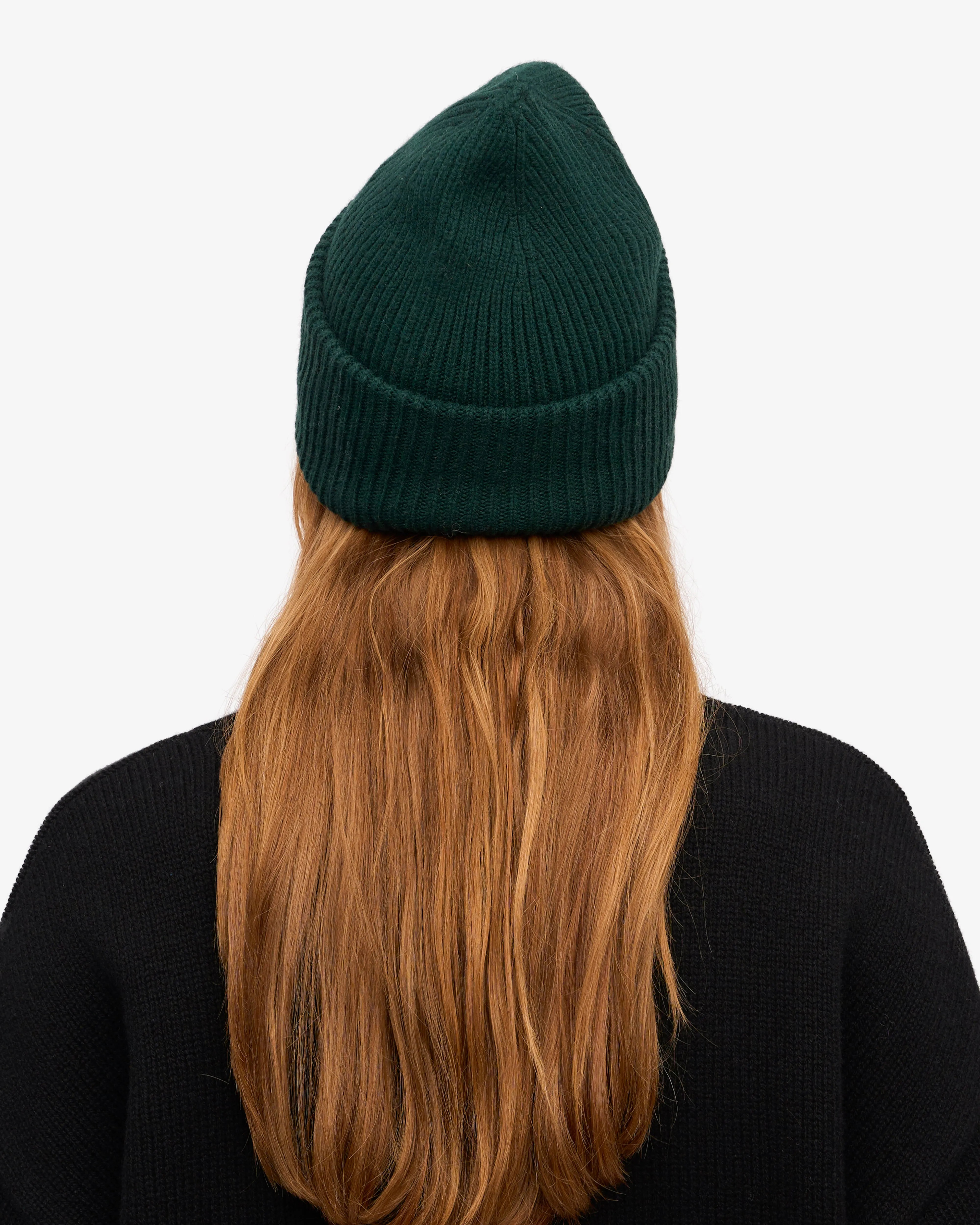 Merino Wool Hat - Emerald Green