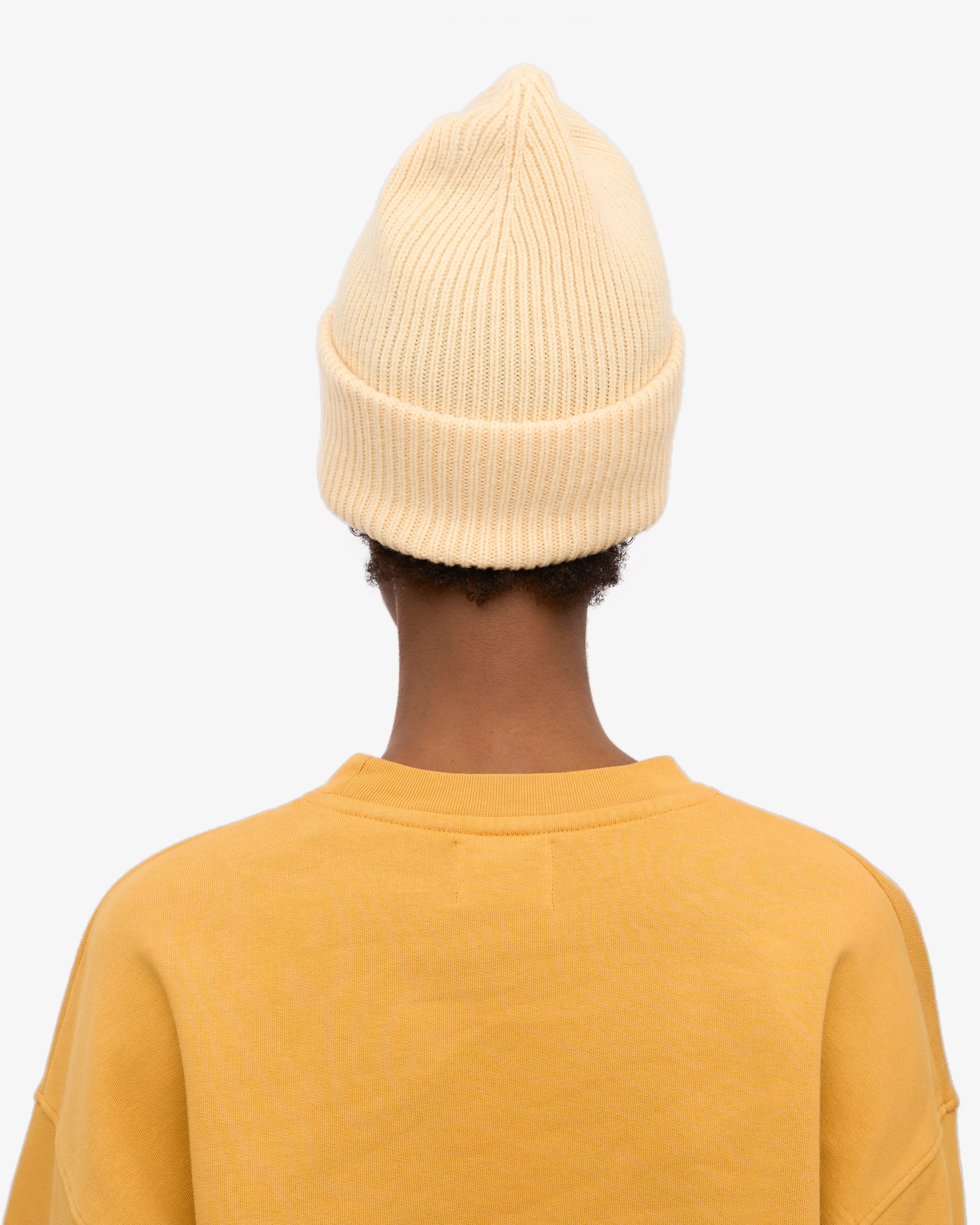 Merino Wool Hat - Soft Yellow