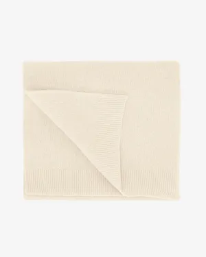 Merino Wool Scarf - Optical White