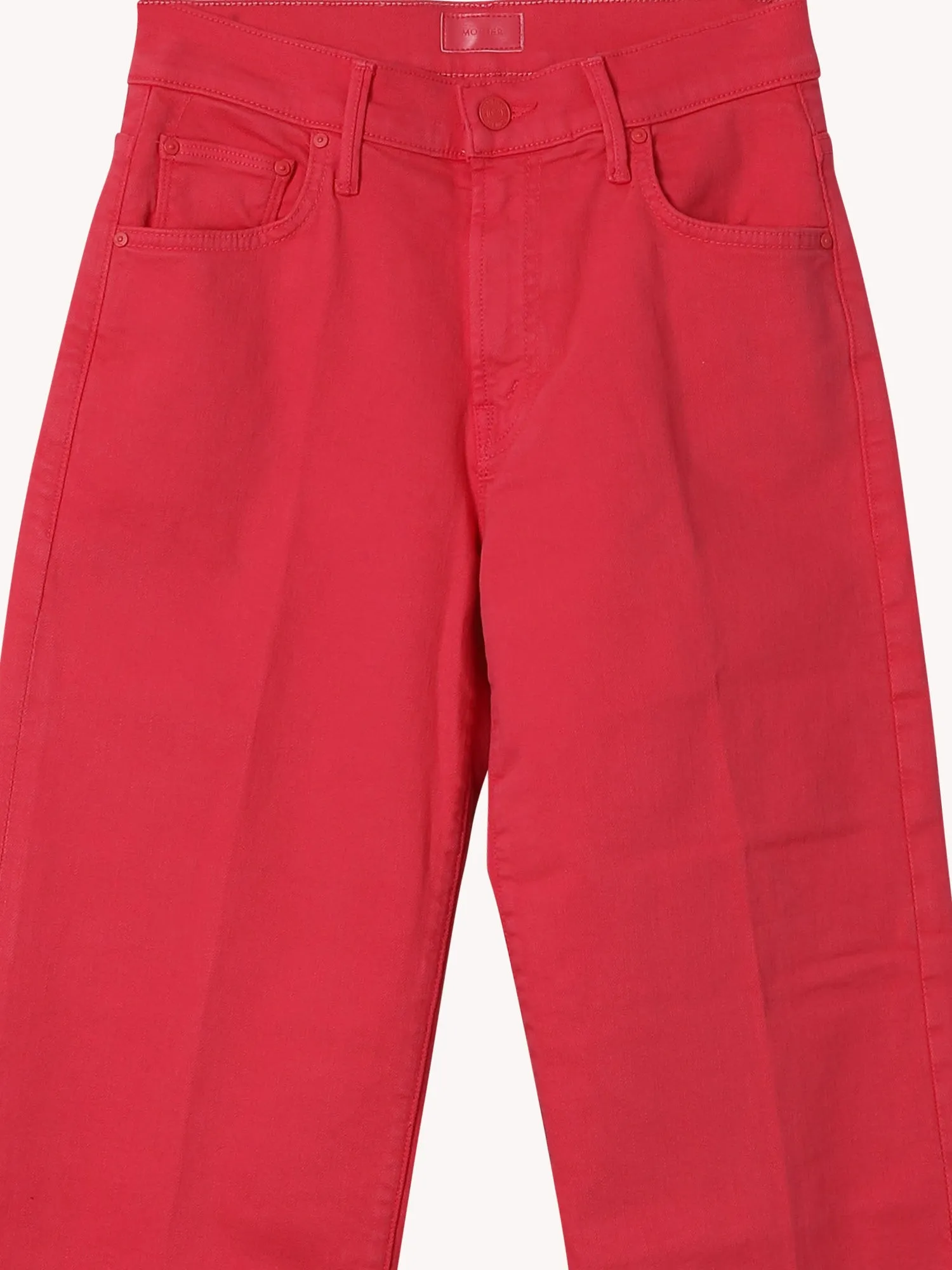 MID RISE MAVEN FLOOD JEAN IN ROUGE
