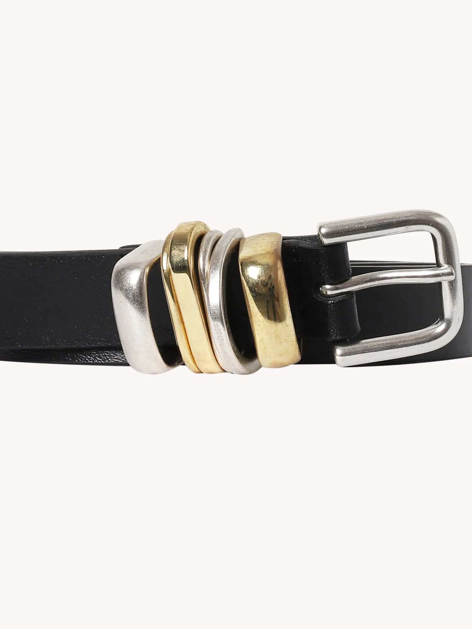 MIXED METAL BLACK BELT