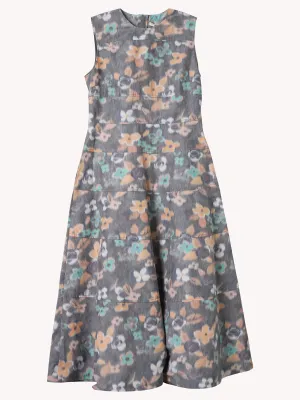 MULTICOLOR FLORAL SLEEVELESS DRESS