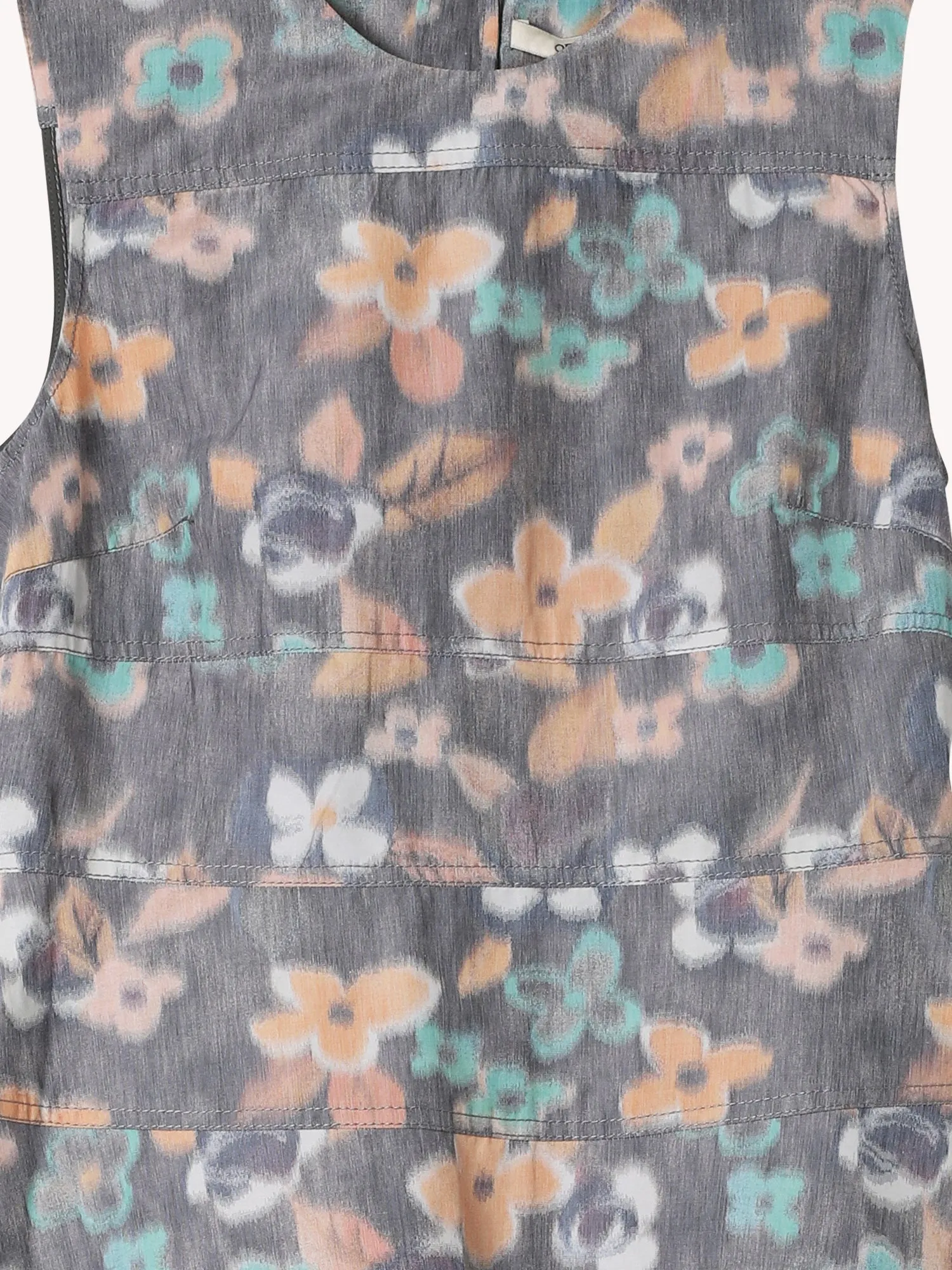 MULTICOLOR FLORAL SLEEVELESS DRESS