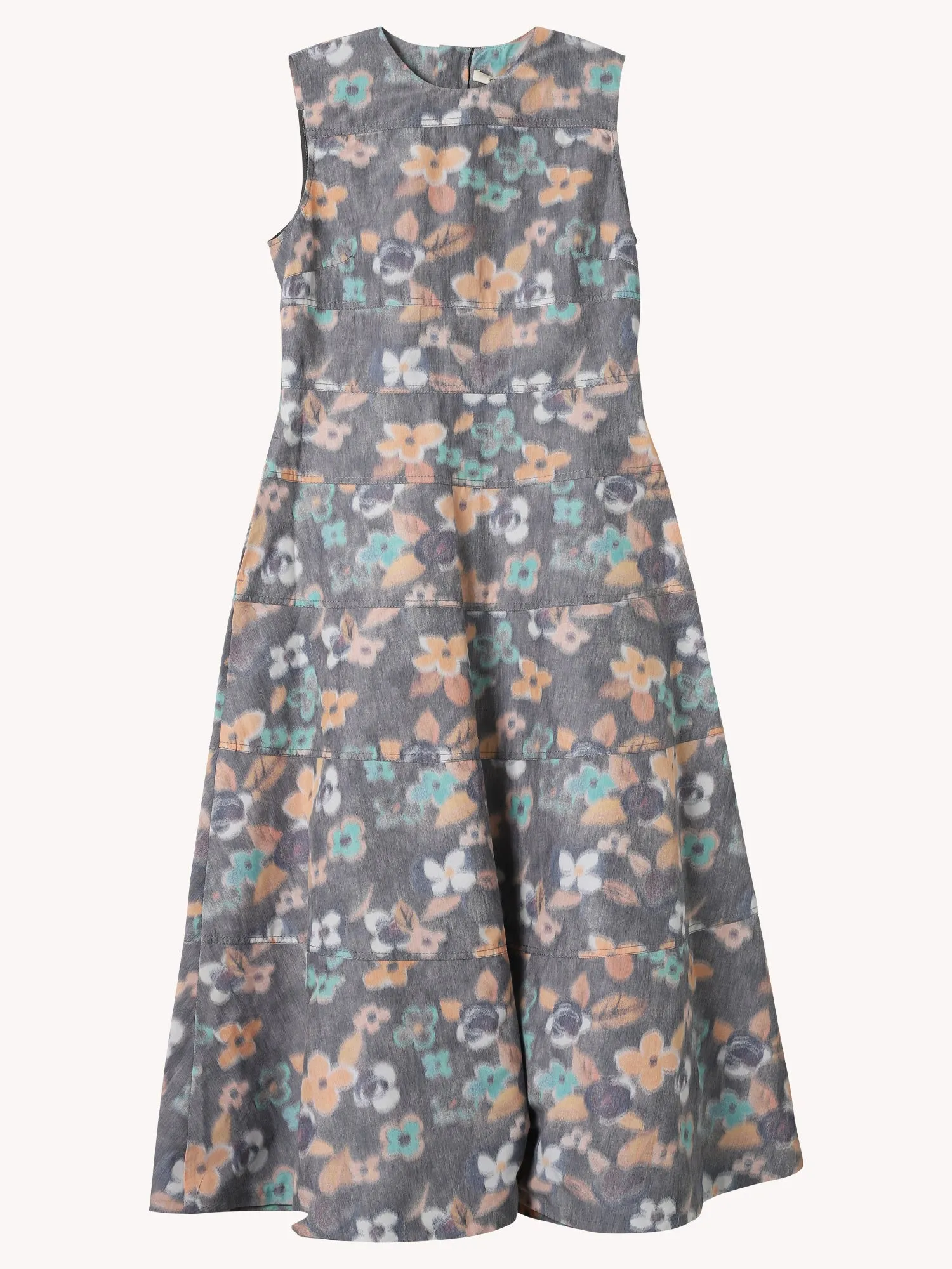 MULTICOLOR FLORAL SLEEVELESS DRESS