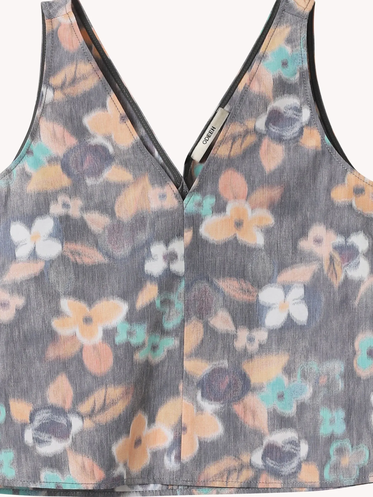 MULTICOLOR FLORAL SLEEVELESS TOP