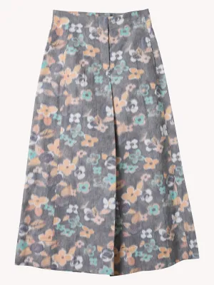 MULTICOLOR FLORAL WIDE LEG PANT
