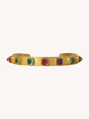 Multicolored Gemstone Cuff
