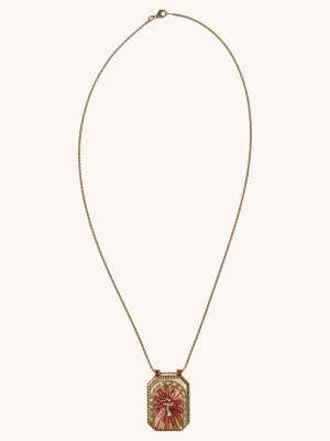 Mushroom Scapular Charm Necklace