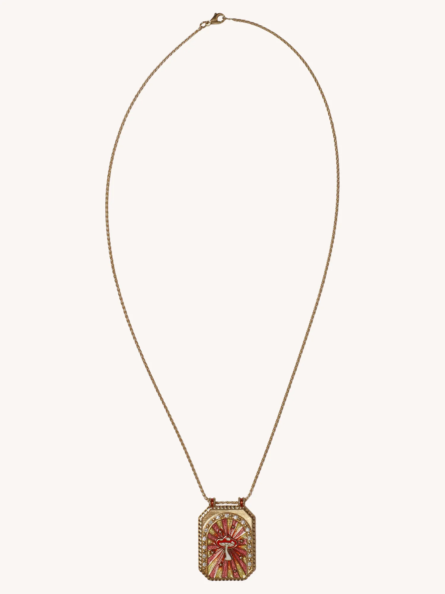 Mushroom Scapular Charm Necklace