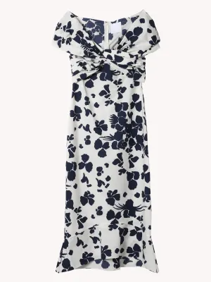 OFF THE SHOULDER PRINTED DRESS