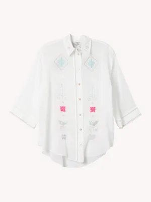 ONIRIC BLOSSOM VOILE SHIRT