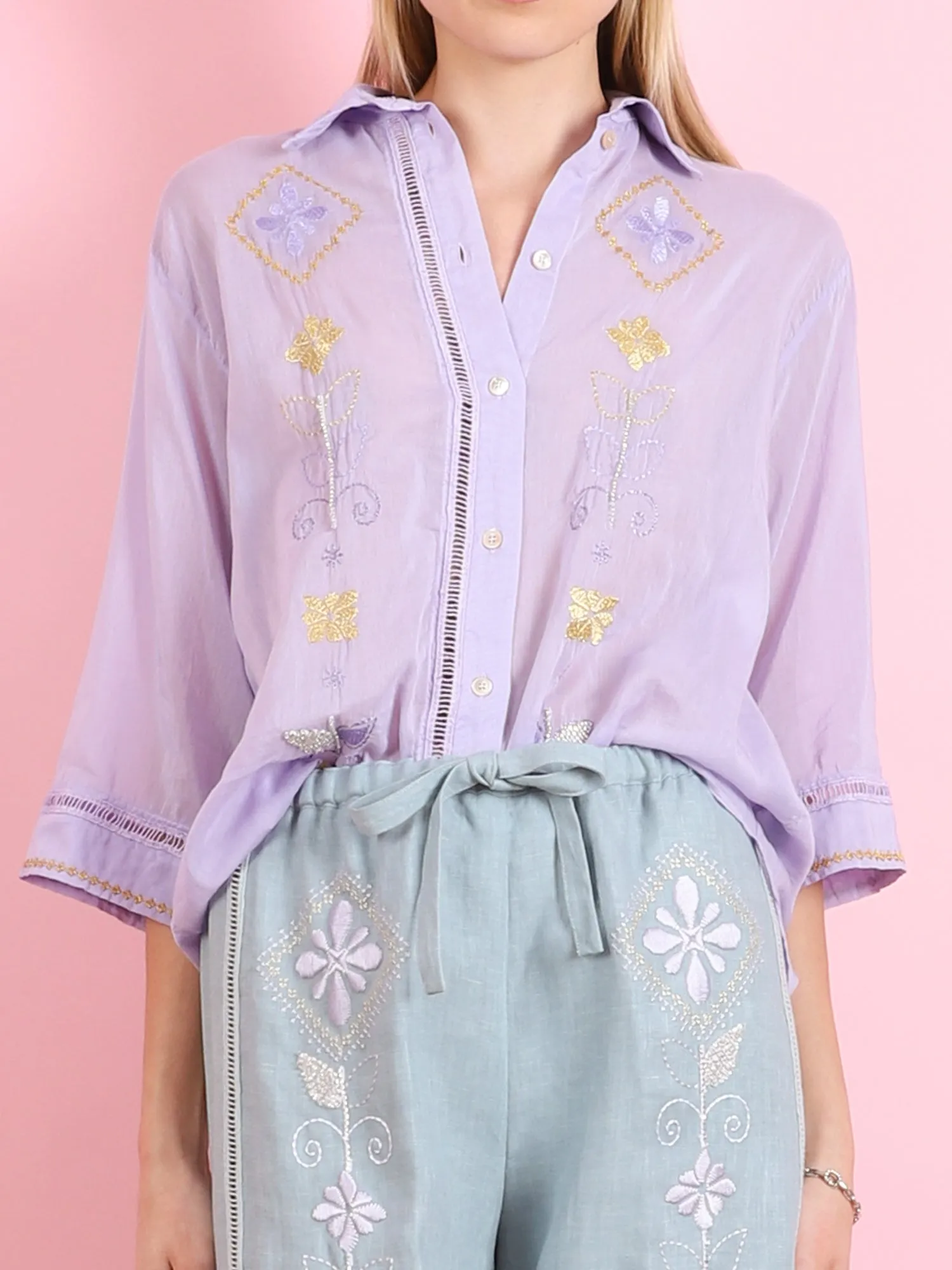 ONIRIC BLOSSOM VOILE SHIRT