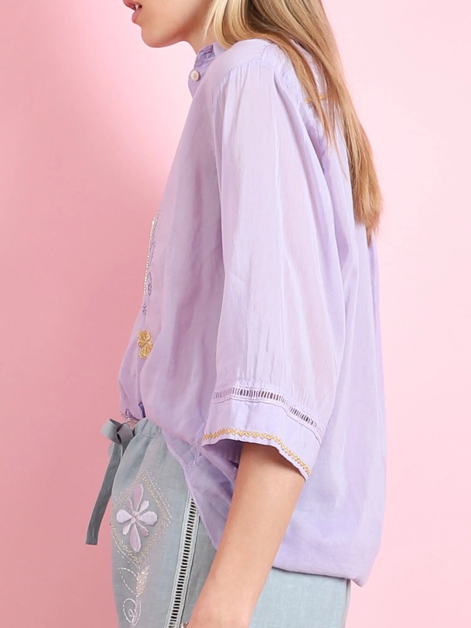 ONIRIC BLOSSOM VOILE SHIRT