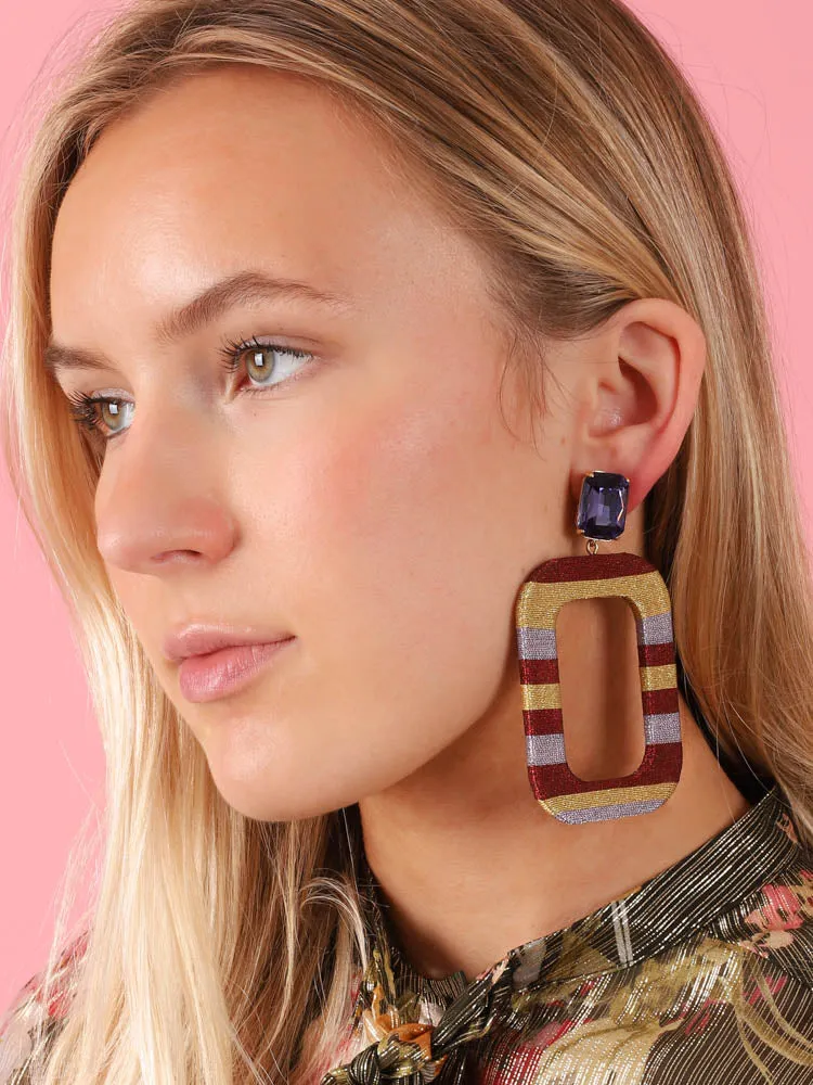 Paris Hoops in Burgundy