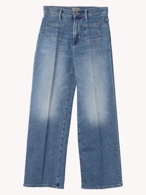 PATCH POCKET MID RISE MAVEN ANKLE JEAN IN AVANT GARDENER