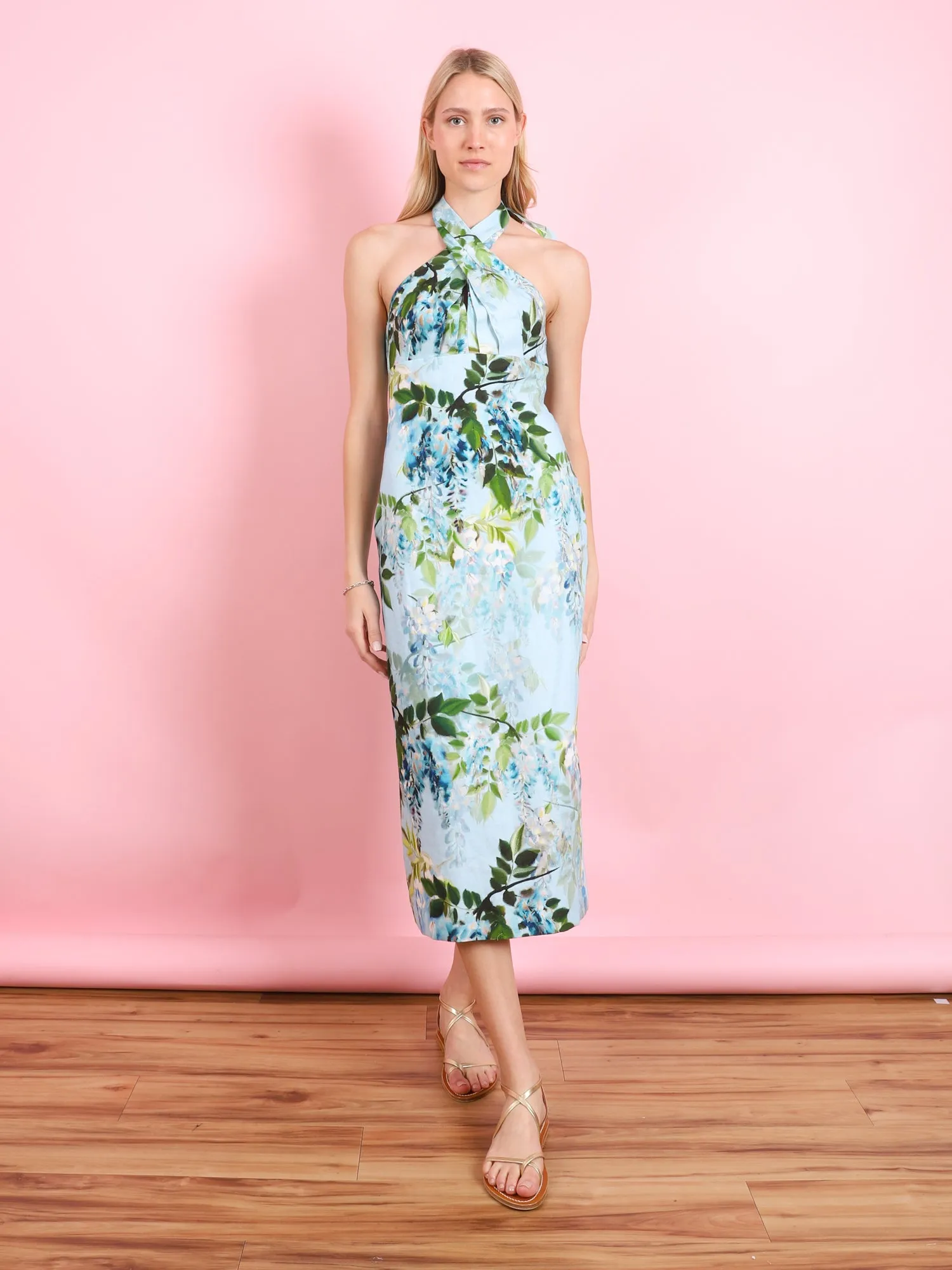 Perla Midi Dress in Wisteria