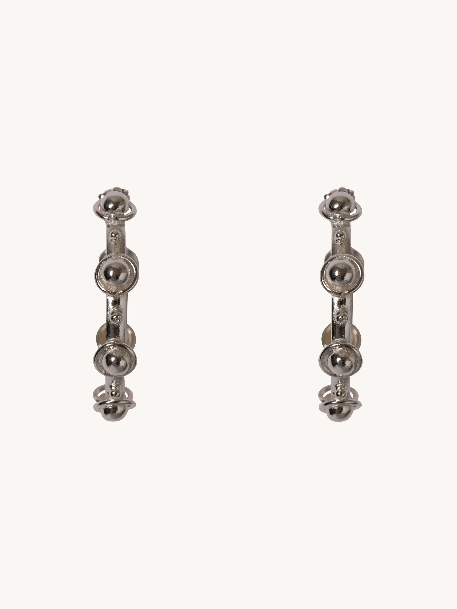 PETITE CANDY HOOP EARRINGS IN SILVER
