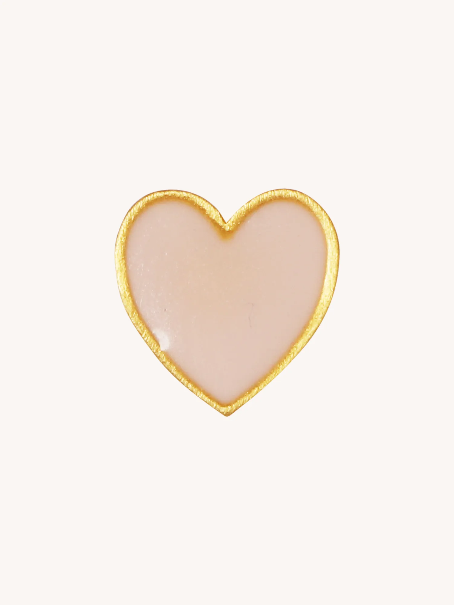 Pink Enamel Heart Stud Earrings