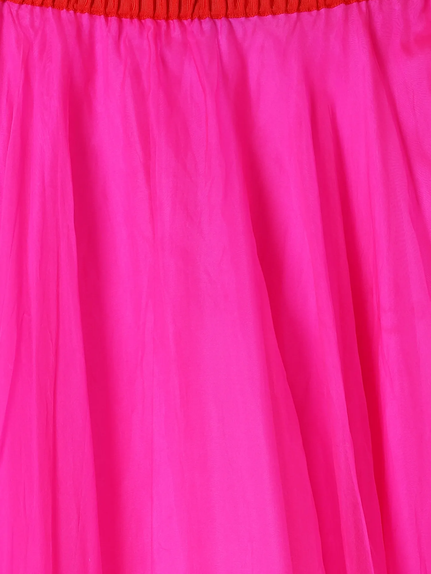 PINK ORGANZA MAXI SKIRT