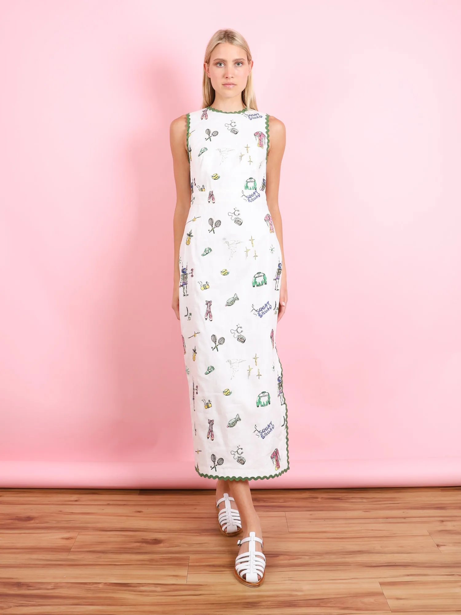 Play Embroidered Midi Dress