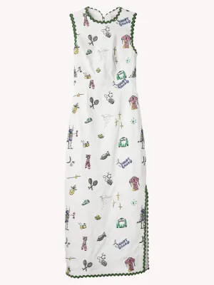 Play Embroidered Midi Dress