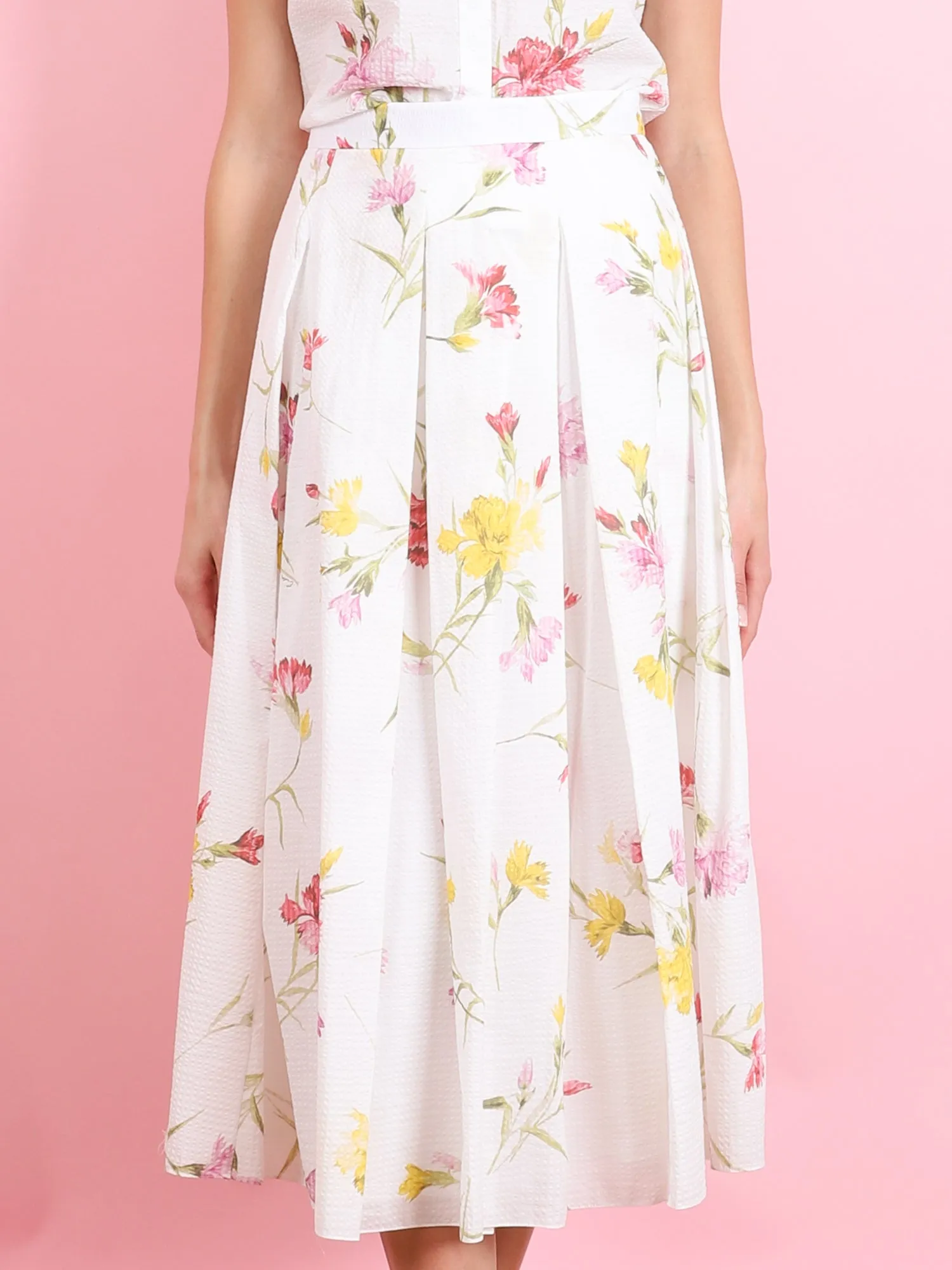 PLEATED MIDI SKIRT