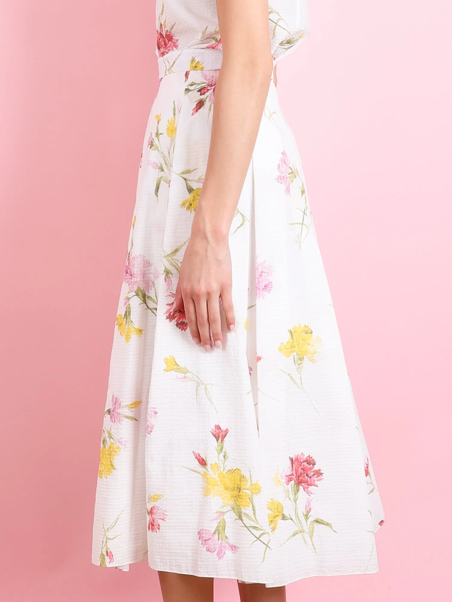 PLEATED MIDI SKIRT
