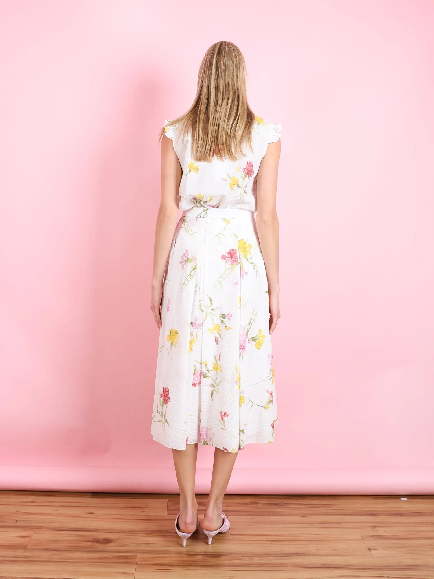 PLEATED MIDI SKIRT