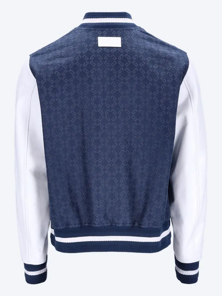 Print bomber jacket