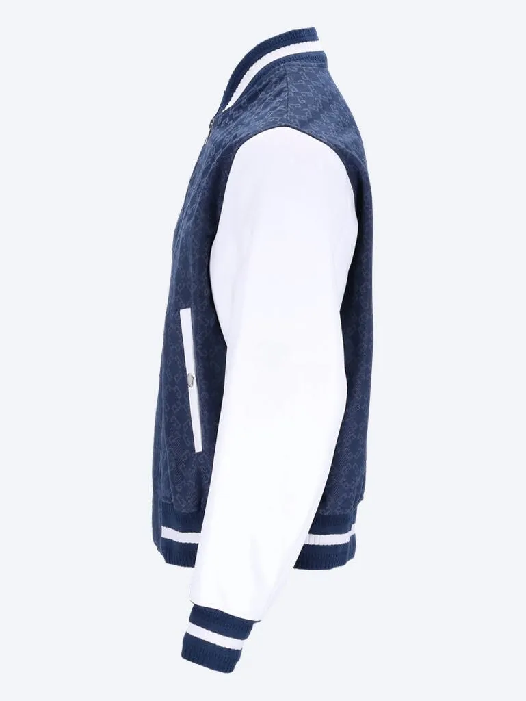 Print bomber jacket