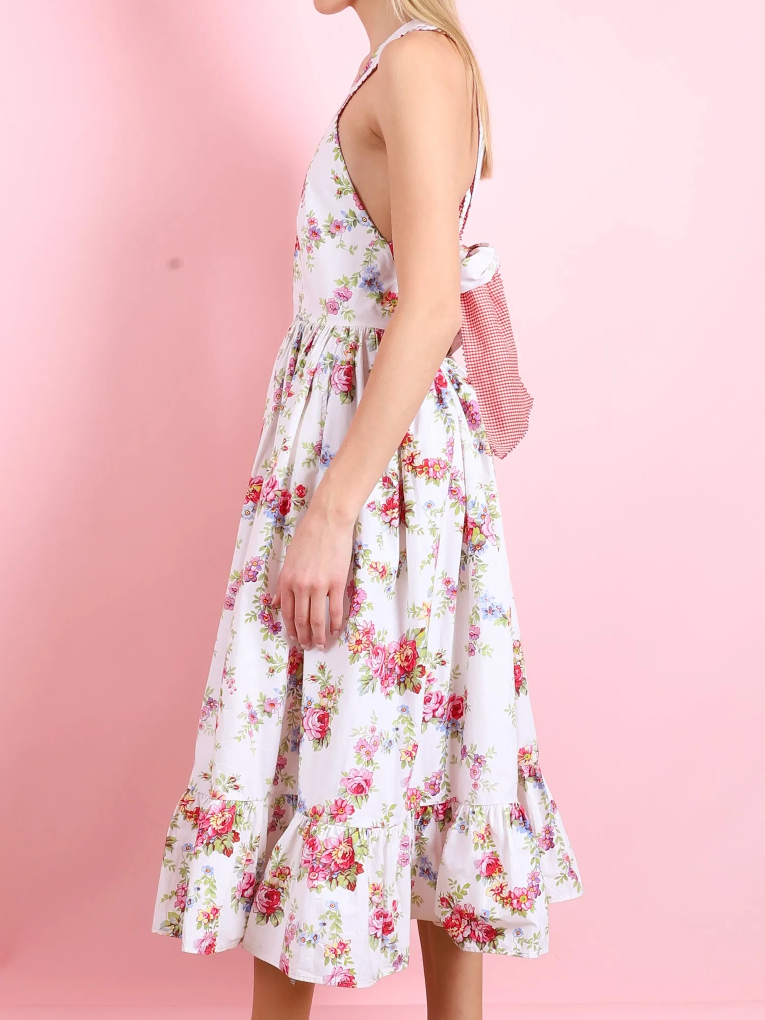 RED FLORAL DRESS