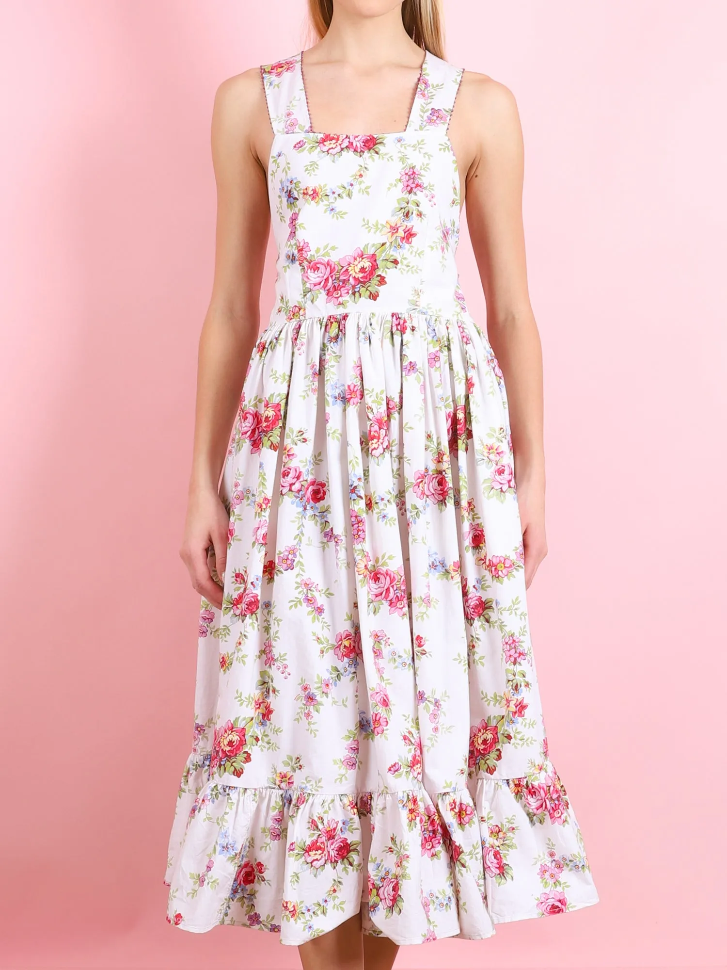 RED FLORAL DRESS