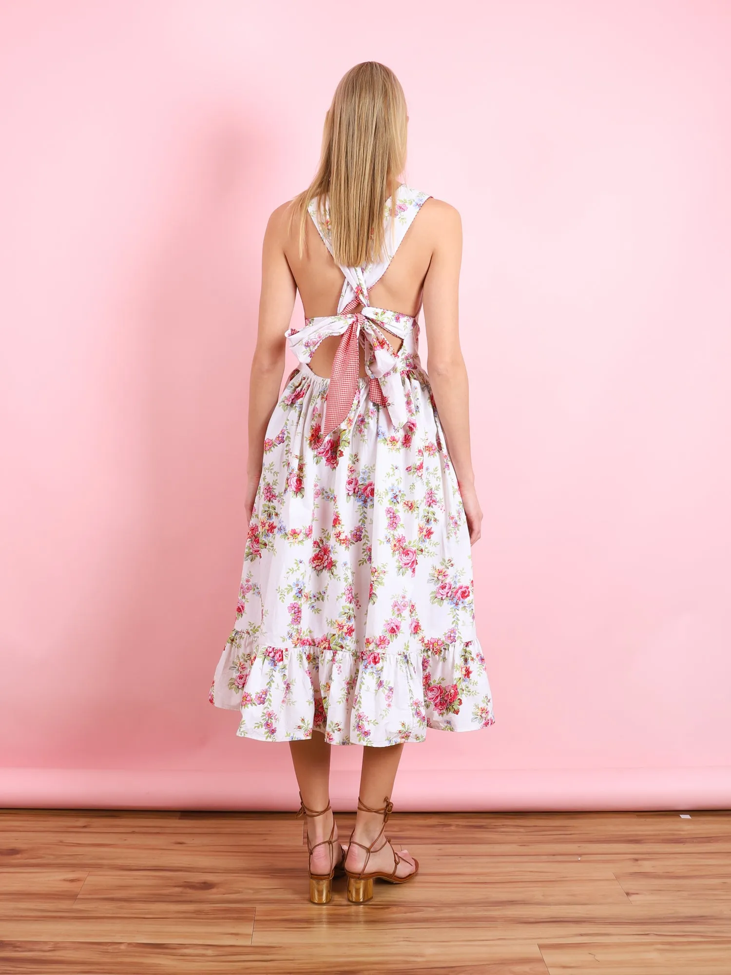 RED FLORAL DRESS