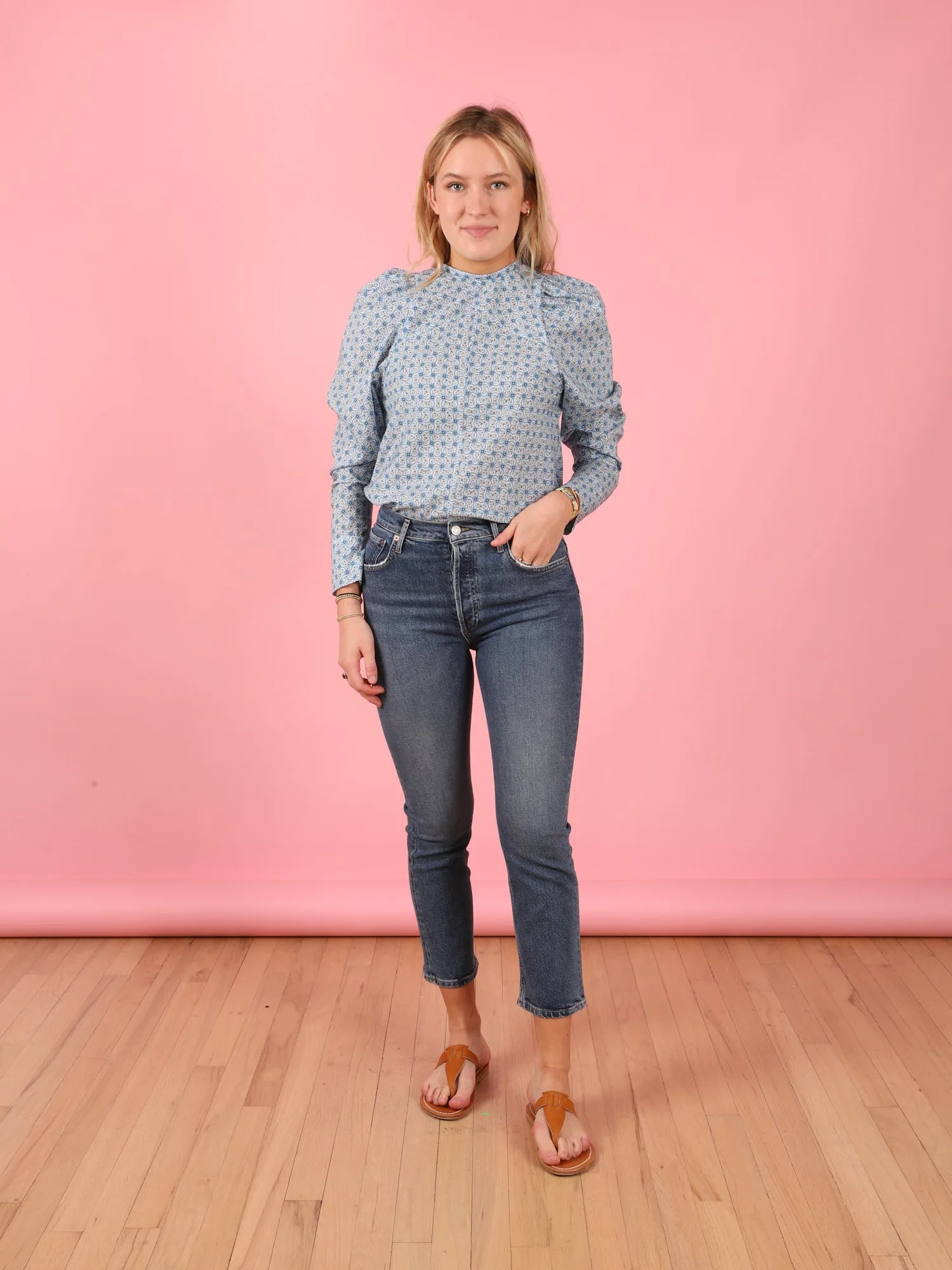 Riley Crop Jean in Transfer