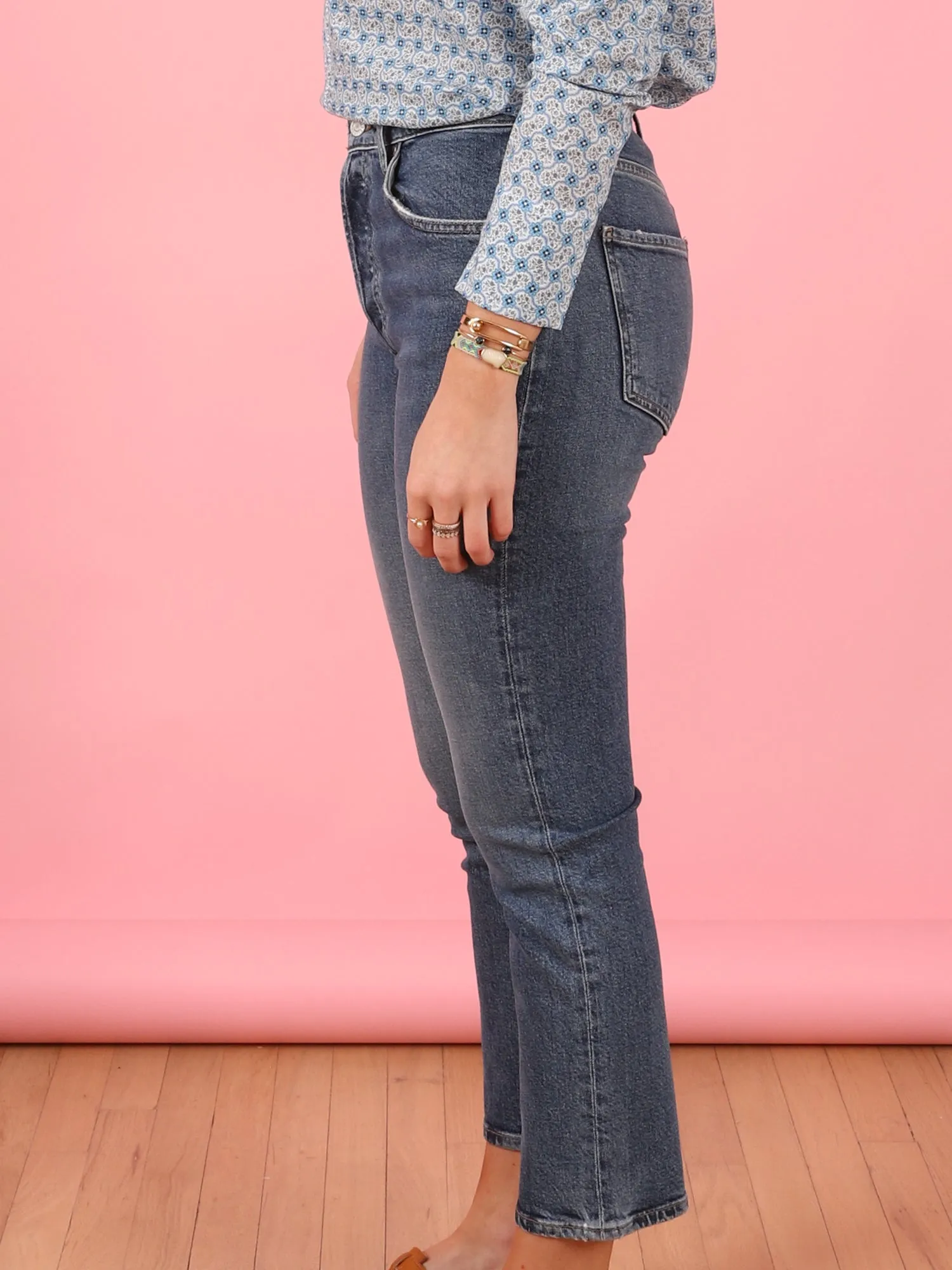 Riley Crop Jean in Transfer