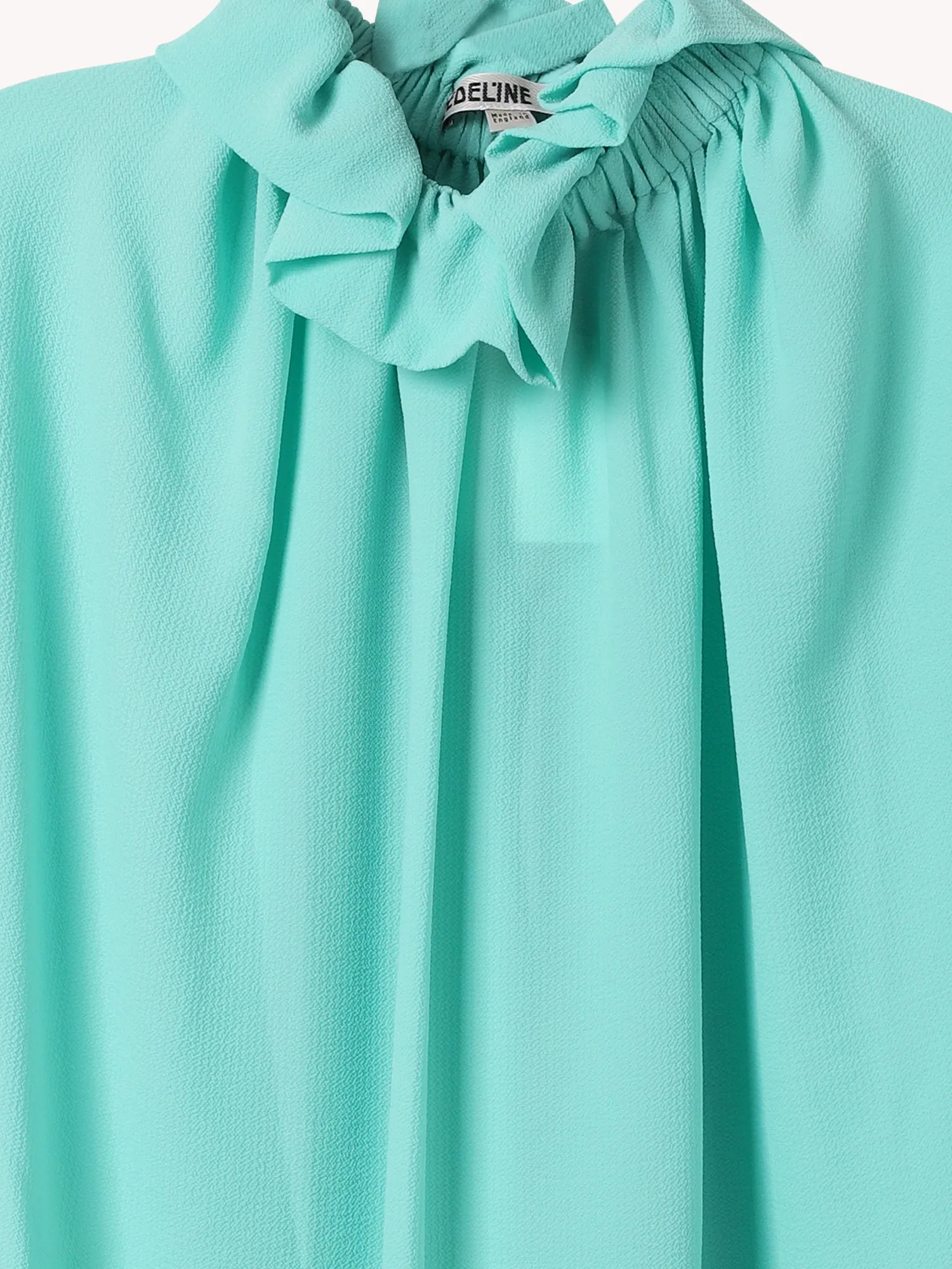 RUFFLED NECK BLOUSE