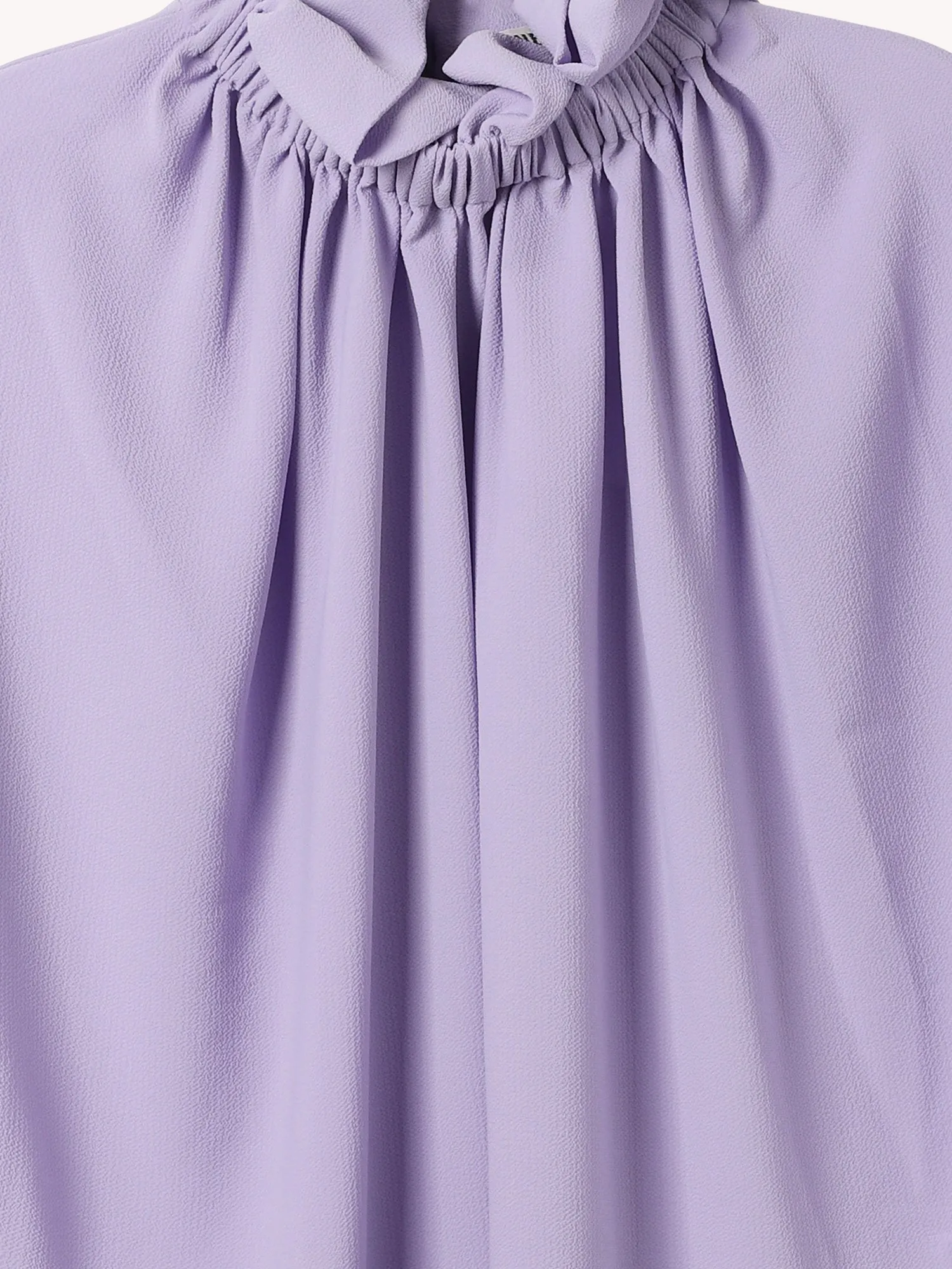 RUFFLED NECK BLOUSE